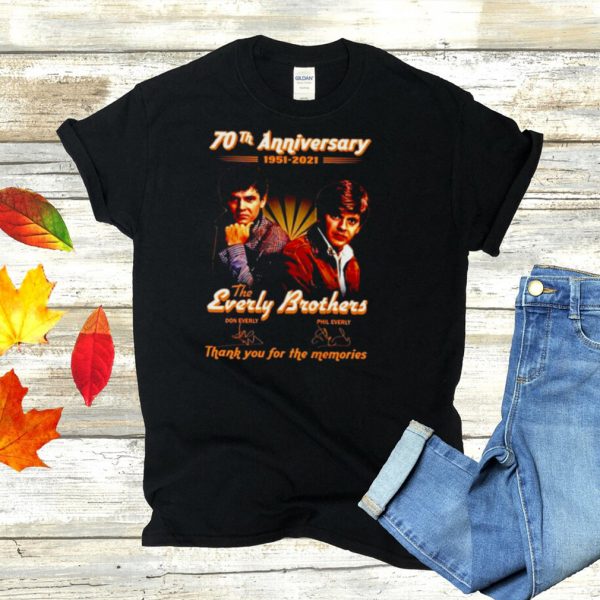 70th anniversary 1951 2021 The Everly Brothers signatures shirt