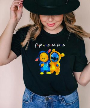 Baby Stitch and Baby Winnie the Pooh friends shirt