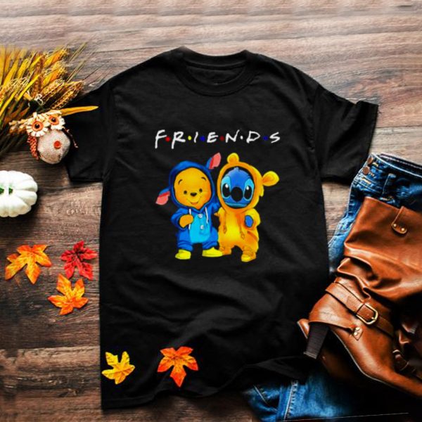 Baby Stitch and Baby Winnie the Pooh friends shirt