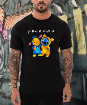 Baby Stitch and Baby Winnie the Pooh friends shirt