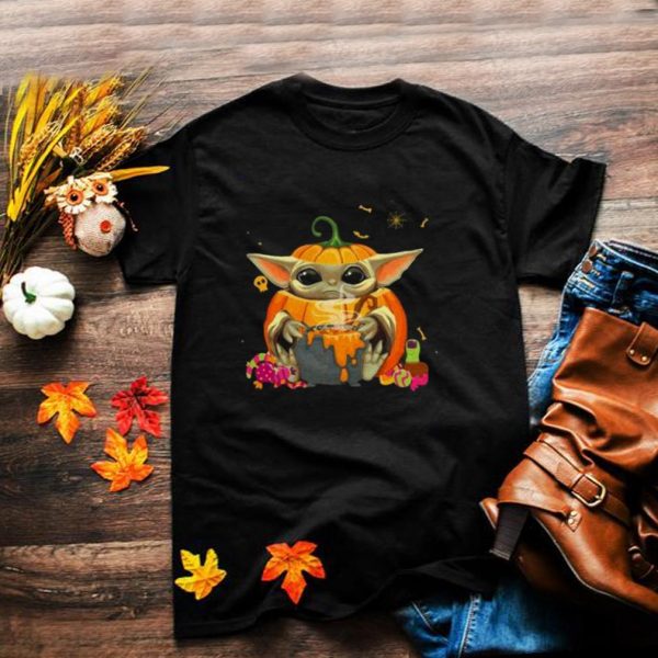Baby yoda coslay pumpkin shirt