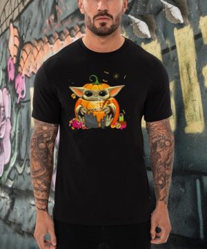 Baby yoda coslay pumpkin shirt