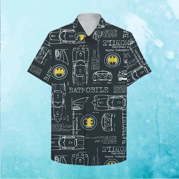 Batman Batmobile Hawaiian Shirt Summer Hawaiian Shirt