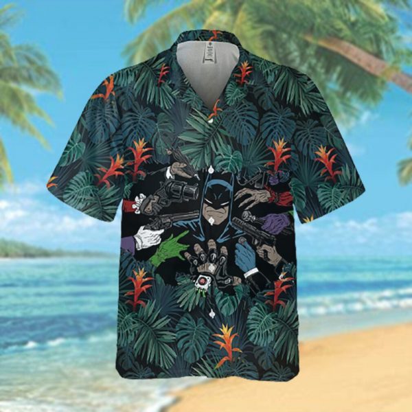 Batman and villain Hawaiian Shirt Summer Hawaiian Shirt