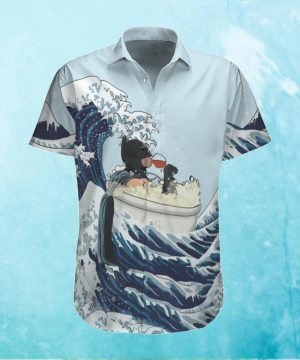 Batman bathtub and drinking Hawaiian Shirt Summer Shirt