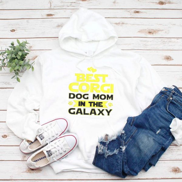 Best Corgi dog Mom in the Galaxy hoodie, tank top, sweater and long sleeve