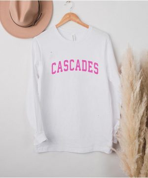 Cascades Virginia VA Vintage Sports Design Pink Design shirt1