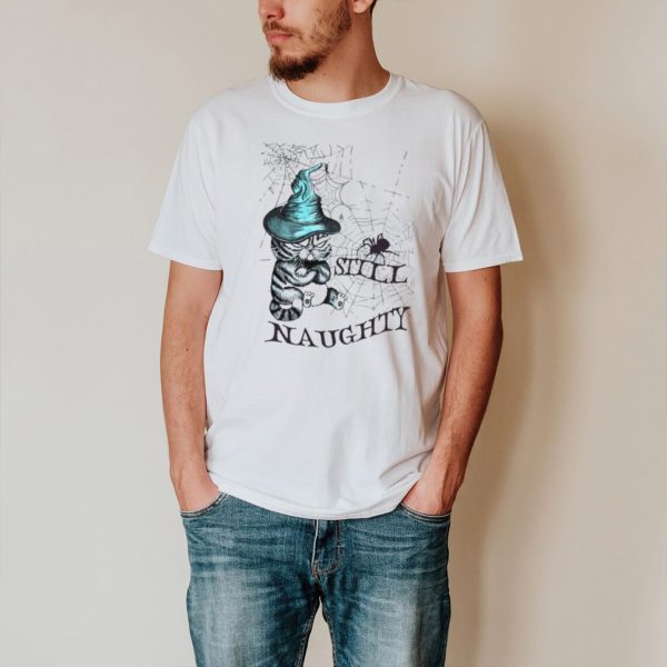 Cat Witch Still Naughty Halloween T shirt