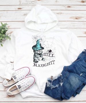 Cat Witch Still Naughty Halloween T shirt