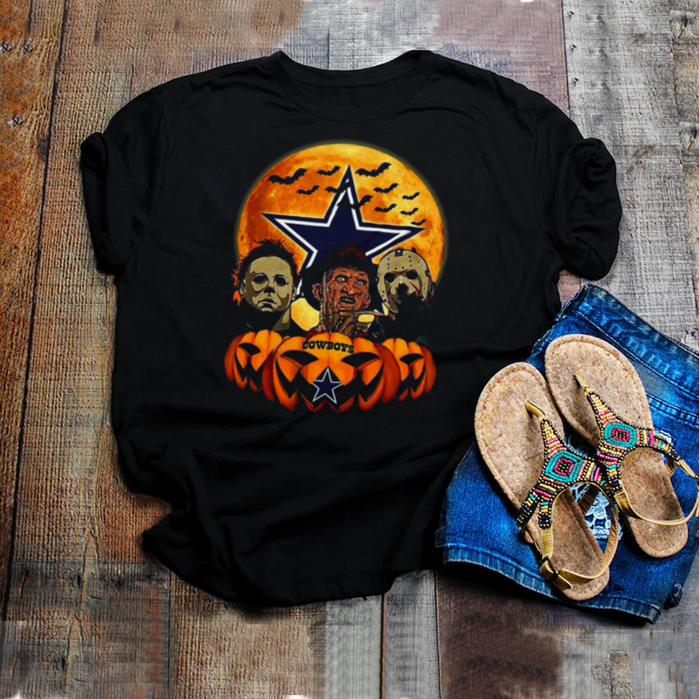 Dallas Cowboys Michael Myers and Freddy Krueger and Jason Voorhees Pumpkin  Halloween shirt - Trend T Shirt Store Online