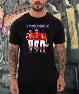 Denver Broncos best players Phillip Lindsay and Elway and Elam shirt