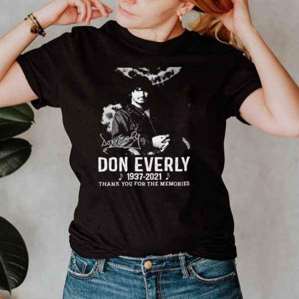 Don Everly 1937 2021 signature thank you for the memories shirt