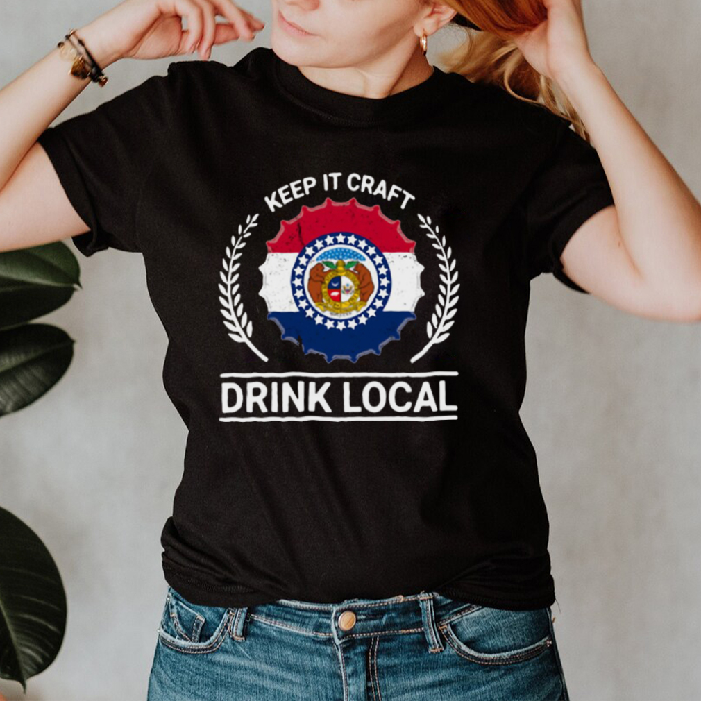 Drink Local Missouri Vintage State Flag Beer Bottle Cap T shirt Drink Local Missouri Vintage State Flag Beer Bottle Cap T shirt