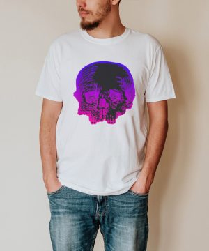 Etch Skull Skeleton Halloween Scary Pastel Goth Aesthetic shirt