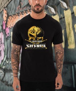 I Destroy Silence Skull Play Drum T shirt2