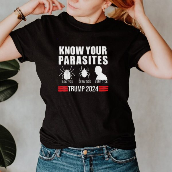 Know Your Parasites Dog Tick Deer Tick And Biden Luna Tick anti Biden Funny Vote Trump 2024 hoodie, tank top, sweater