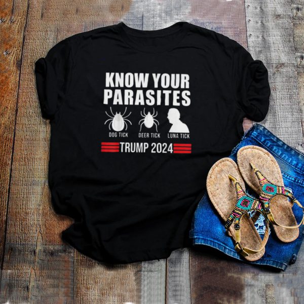 Know Your Parasites Dog Tick Deer Tick And Biden Luna Tick anti Biden Funny Vote Trump 2024 hoodie, tank top, sweater