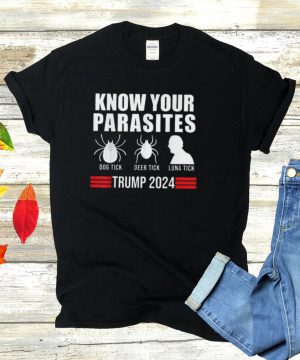 Know Your Parasites Dog Tick Deer Tick And Biden Luna Tick anti Biden Funny Vote Trump 2024 hoodie, tank top, sweater