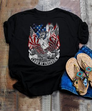 Liberty Eagle American Flag Land Of Freedom T hoodie, tank top, sweater