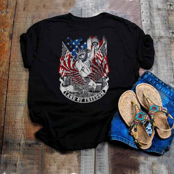 Liberty Eagle American Flag Land Of Freedom T hoodie, tank top, sweater