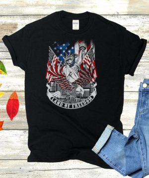 Liberty Eagle American Flag Land Of Freedom T hoodie, tank top, sweater