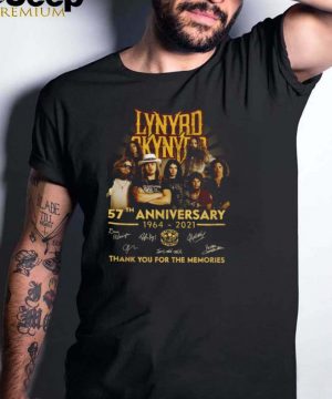Lynyrd skynyrd 57th anniversary 1964 2021 thank you for the memories shirt (1)