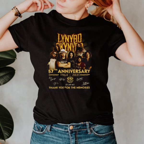 Lynyrd skynyrd 57th anniversary 1964 2021 thank you for the memories shirt (1)