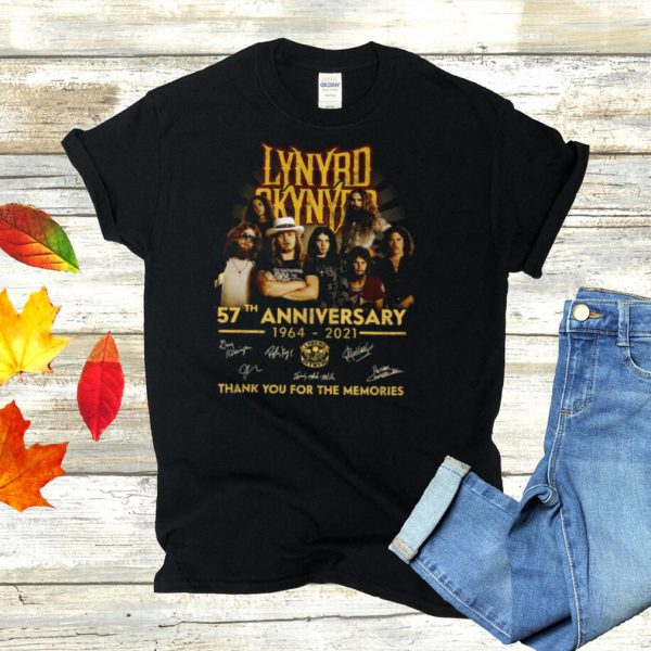 Lynyrd skynyrd 57th anniversary 1964 2021 thank you for the memories shirt (1)