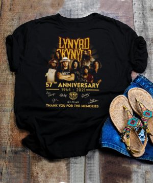 Lynyrd skynyrd 57th anniversary 1964 2021 thank you for the memories shirt (1)