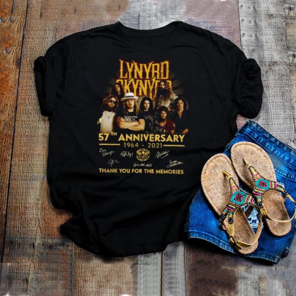 Lynyrd skynyrd 57th anniversary 1964 2021 thank you for the memories shirt (1)