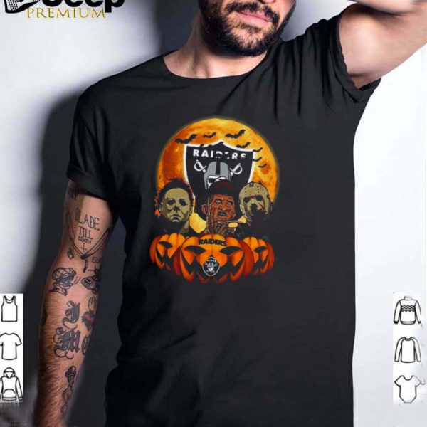 Michael Myers Freddy Krueger Jason Voorhees Oakland Raiders Halloween shirt (1)