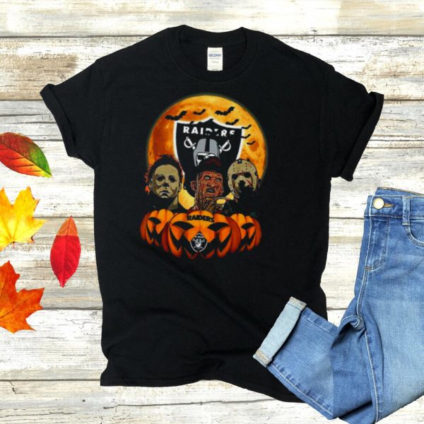 Michael Myers Freddy Krueger Jason Voorhees Oakland Raiders Halloween shirt (1)