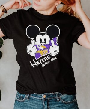 Mickey haters gonna minnesota american football team shirt