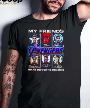 My Friends Captain America Black Widow Thor Iron Man Hulk signature shirt