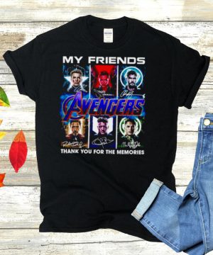 My Friends Captain America Black Widow Thor Iron Man Hulk signature shirt