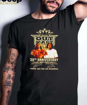 Outkast 30th anniversary 1992 2022 signatures shirt