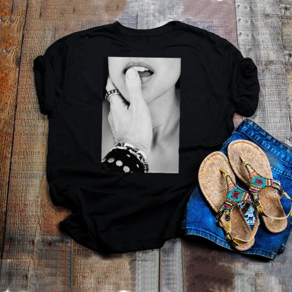 Pinup Girl Graphic Tee For Men Ddlg Bdsm Pov In BW T shirt