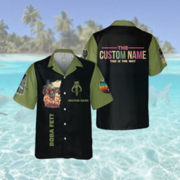 SW Fett Custom Name This is the way Hawaiian Hawaiian Shirt