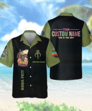 SW Fett Custom Name This is the way Hawaiian Hawaiian Shirt