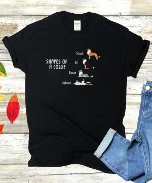 Shapes of a Collie stack sit down sploot shirt