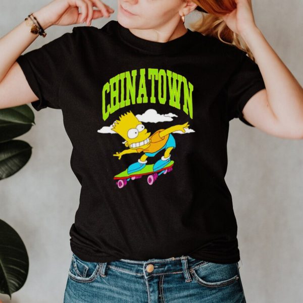 Simpson skateboarding Chinatown shirt