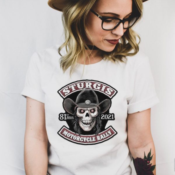 Skull sturgis 81st annual 2021 motorcycle rally shirt