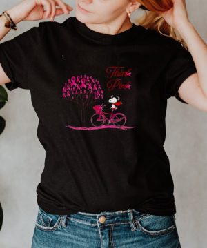 Snoopy think pink shirt