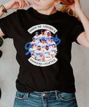 Sons of America Dodgers Chapter signatures shirt