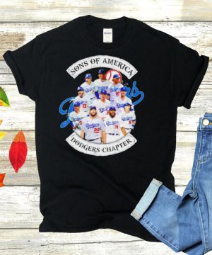 Sons of America Dodgers Chapter signatures shirt