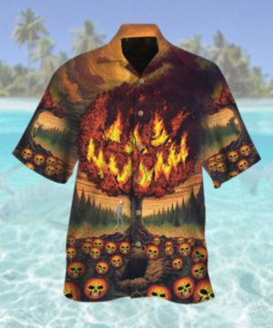 Spooky Pumpkin Village Hawaiian Shirt