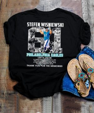 Stefen Wisniewski Philadelphia Eagles 2016 2018 signature shirt