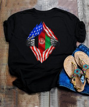 Super Afghan Heritage Afghanistan Roots USA Flag hoodie, tank top, sweater