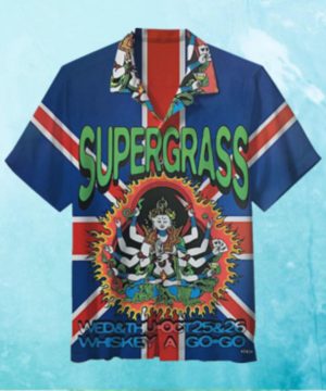 Supergrass Concert Poster Hawaiian Shirt