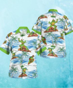 Teenage Mutant Ninja Turtles Surfing Hawaiian Hawaiian Shirt